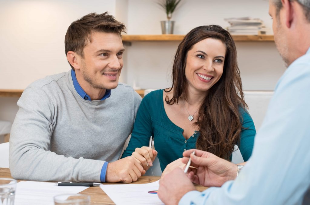 couple learning about loan